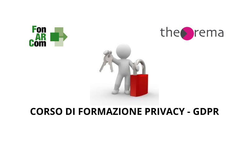 CORSO DI FORMAZIONE PRIVACY – GDPR